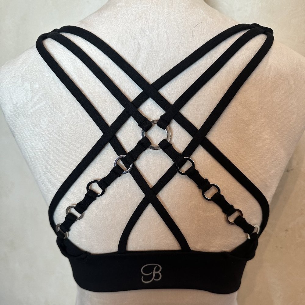 Bombshell Sportswear Angel Sports Bra - Size XL - Black